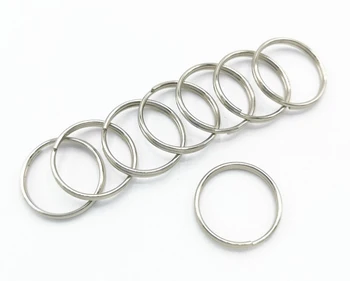 

50pcs Dia 10mm Stainless Steel Hole Keyring keychain Split Ring For Key Porte Cle Keychain Parts Bricolage
