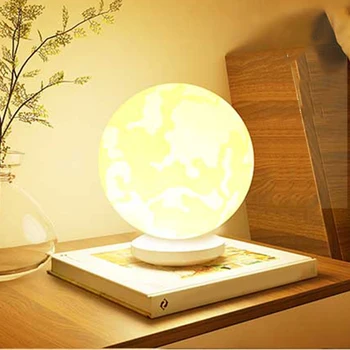 

3D Print Moon Table Light Colorful Change Touch USb LED Night Light Home Decor 3 Levels Brightness Desk Lamp NEW