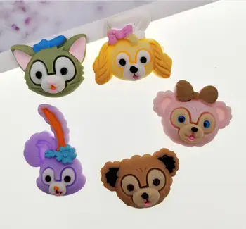 

Resin cartoon Animal Flatback Resins Bear Cat Rabbit Dog Craft DIY Scrapbooking Phone Accessories
