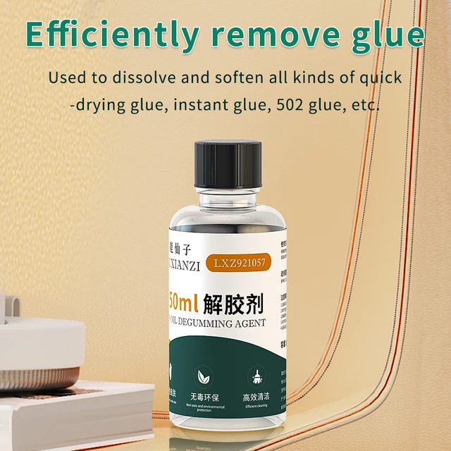 LUXIANZI 50ml UV Glue Remover Super Glue Cleaner DebonderFor 502/UV/Phone  Screen/Glass/Nail Polish Household Acetone Cleaner - AliExpress