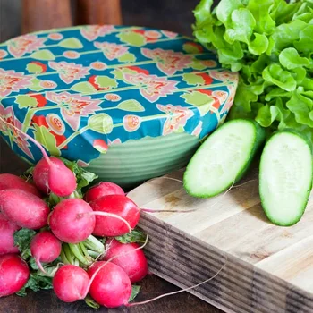 

FDA Sustainable Beeswax Food Wraps Reusable Food Sealed Washable Bowl Cover Zero Waste Sandwichs Storage Bag Beeswax Food Wrap