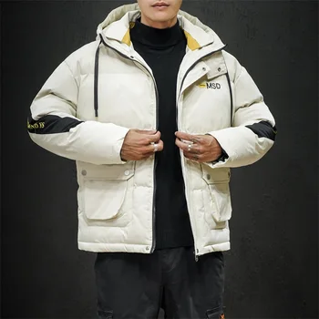 

2019 Style Winter Jacket Men And Coat Peffer Parka Men Clothes For Men 100% Polyester Winter Plus Size Parkas Jacket Men M-5XL