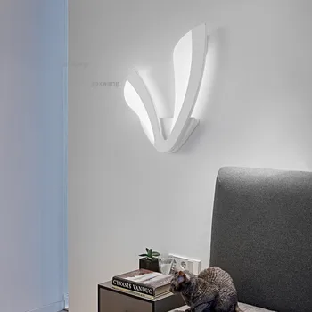 

Modern LED Ins Sconces Lighting Nordic LED Wall Lamps Living Room Beside Bedroom Creative Wall Light Aisle Warm Light Fixtures