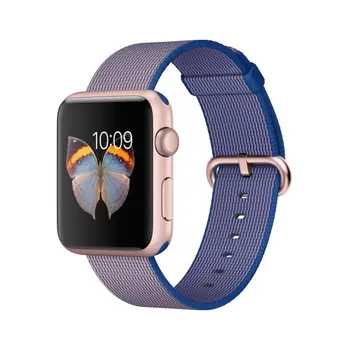 

Strap for Apple Watch 42mm Woven Nylon blue