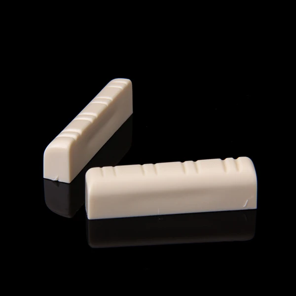 5 Pcs Beige Plastic 8 String Mandolin Slotted Nuts Durable Replacement Parts New