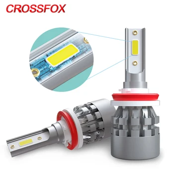 

CROSSFOX H4 LED H7 Car Headlights H1 h8 h9 H11 led 9006 HB3 HB4 9005 Lights Bulbs 12V 6000KHigh Low Auto Fog Lamp