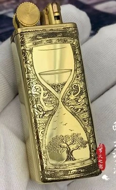 WZH 5style 545 War II eagle Time песочные часы верблюд Ретро Чистая медь креативный шлифовальный круг Латунная Труба зажигалка - Цвет: 3