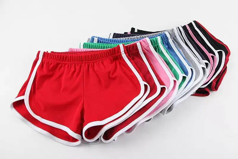 Женские шорты летние полосатые спортивные шорты для бега, фитнеса, бега, хлопковые повседневные домашние Пижамные шорты, удобные AB