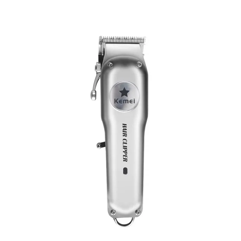  Silver Retro Haircut Special Commemorative Electric Hair Clipper 4 Limit Comb 30 ° Cutting Technolo