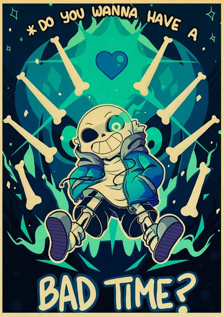 Undertale - Sans, Video Game Shirt - Undertale Sans - Posters and Art  Prints