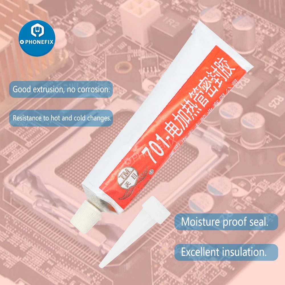 High-Performance Silicone Adhesive Sealant - 45g Industrial-Grade, High Temperature Resistant Silicone Rubber Glue