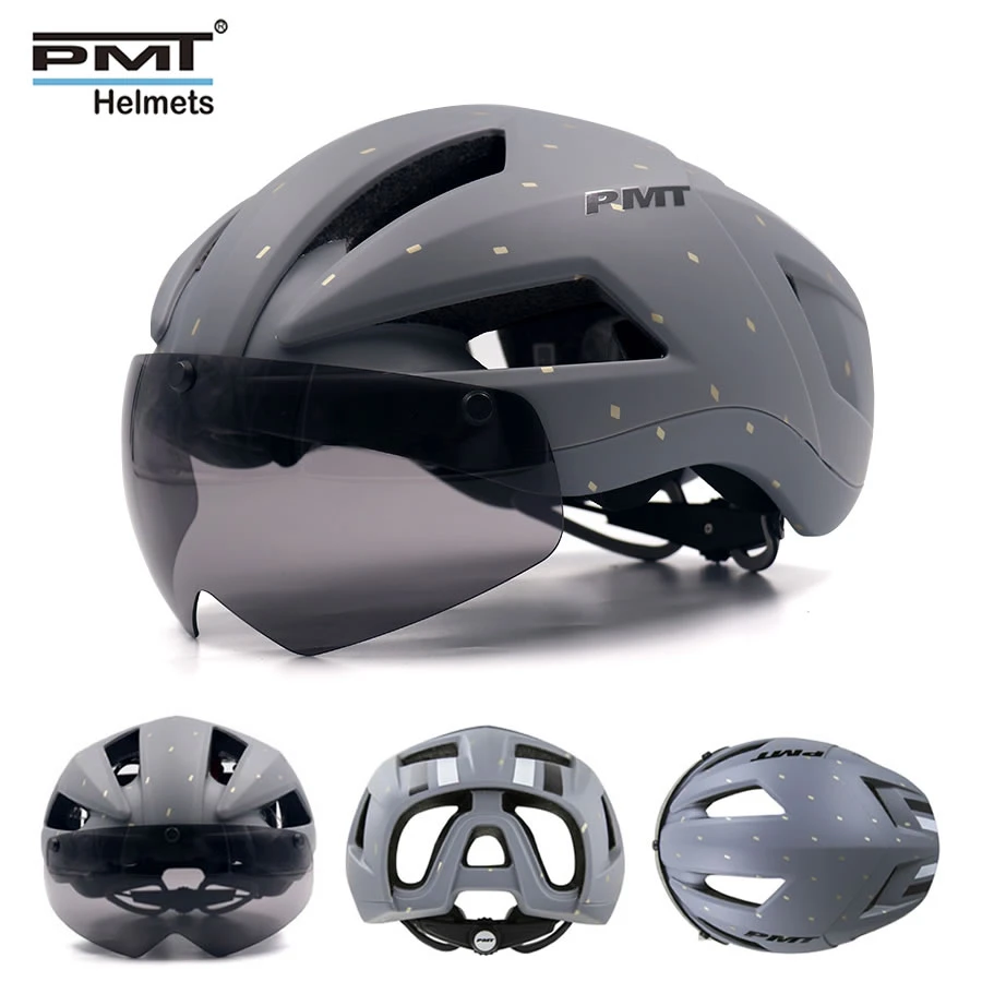 Men's MTB Road Bicycle Helmet With Goggles Lens Cycling Ventilation Bike Helmet Men's MTB Road Bicycle Helmet With Goggles Lens Cycling Ventilation Bike Helmet