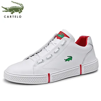 

CARTELO men's shoes low-top lace-up wild England trend outdoor breathable comfortable sports casual shoes men white