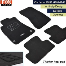 Tapis de sol de voiture tapis personnalisé pour Lexus IS250 IS350 2006 - 2013 LHD anti-dérapant avant revêtement arrière imperméable sans odeur 2007 2008