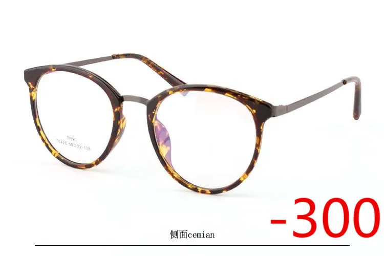 Ретро мода большая коробка женские очки оправа, близорукость очки оправа TR90 металлические очки оправа, фотохромные солнцезащитные очки - Frame Color: Multicolor-300