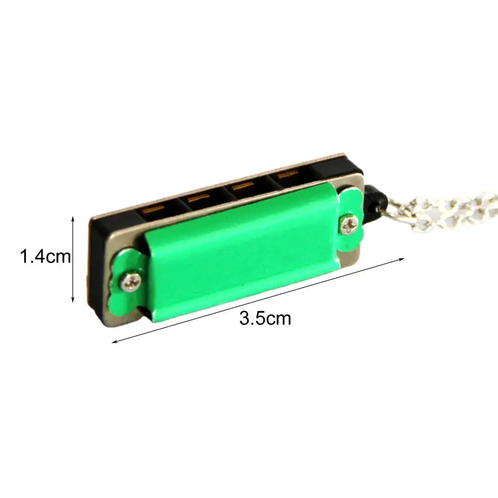 8 Tone 4 Hole Mini Harmony Pendant Small Harmonica Playable Songs Children's Musical Instruments Student Holiday Gift Pendant