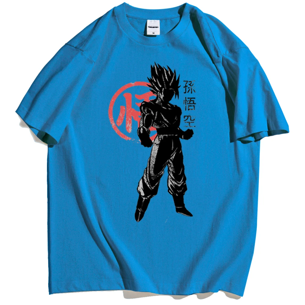 

Dark Goku Pattern Dragon Ball T-shirts Anime Printing Shirt For Man Street Korean Clothes Men Big Size High Quality Shirts Mens