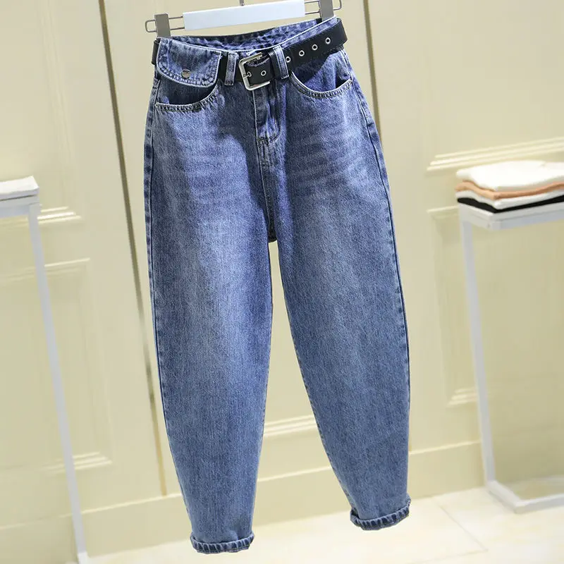 Harlan Jeans Women's Spring/Summer 2021 New Loose and Thin Carrot Pants High Waist Daddy Pants Mom Jeans lxunyi high waist jeans women 2022 spring women s loose harlan pants straight loose radish daddy denim pants washing trousers