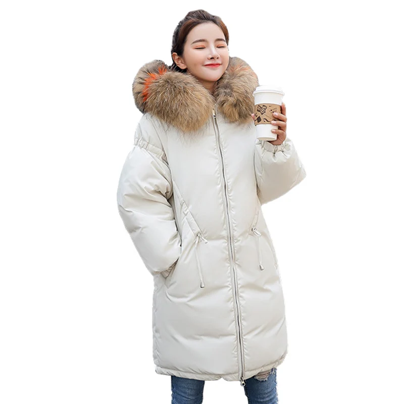 ##BUY 2019 New High quality Thicken Winter Parkas Women Plus size 4XL Down cotton jacket Fur collar Hood Coat Students Warm Tops G601