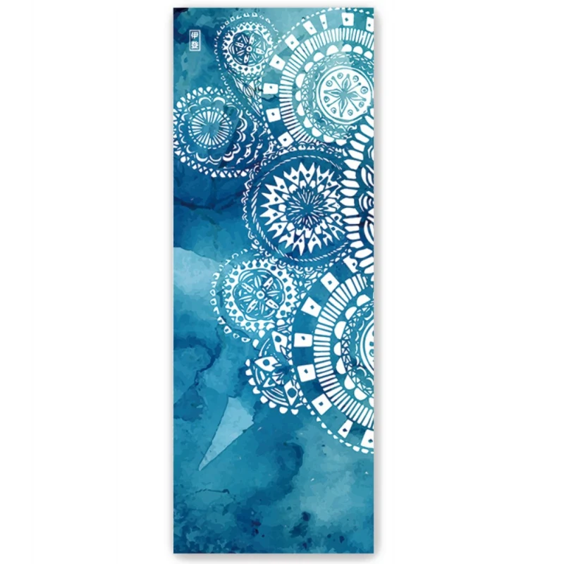 Серый Коврик для йоги нескользящий женский впитывающий пот складной портативный коврик для йоги - Цвет: Серый