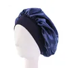 Women Satin Sleep Night Cap With Button Head Cover Bonnet Wash Hat African Hair Care Turban Headcover Beanie Bandana ► Photo 3/5