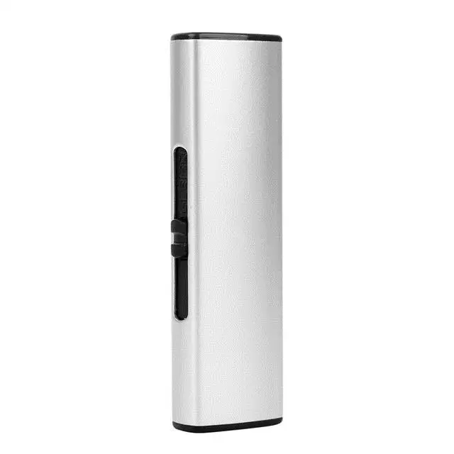 New arrival USB Electronic Lighter Rechargeable Cigarette Lighter Windproof Plasma ARC Lighter Smoking Gadgets For man No Gas - Цвет: Silver