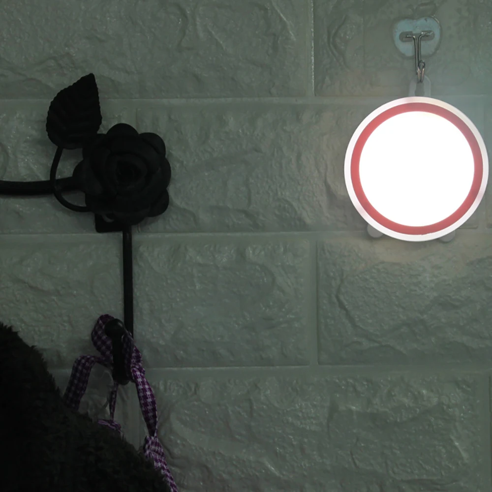 Junejour USB Перезаряжаемый Ночной светильник, клейкая Светодиодная лампа для внутреннего декора, лампа для коридора, ABS, для спальни, датчик движения, портативный