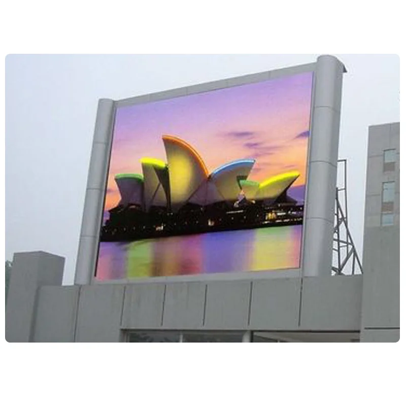 Outdoor ultra thin P10 led display board P10 die casting aluminum led