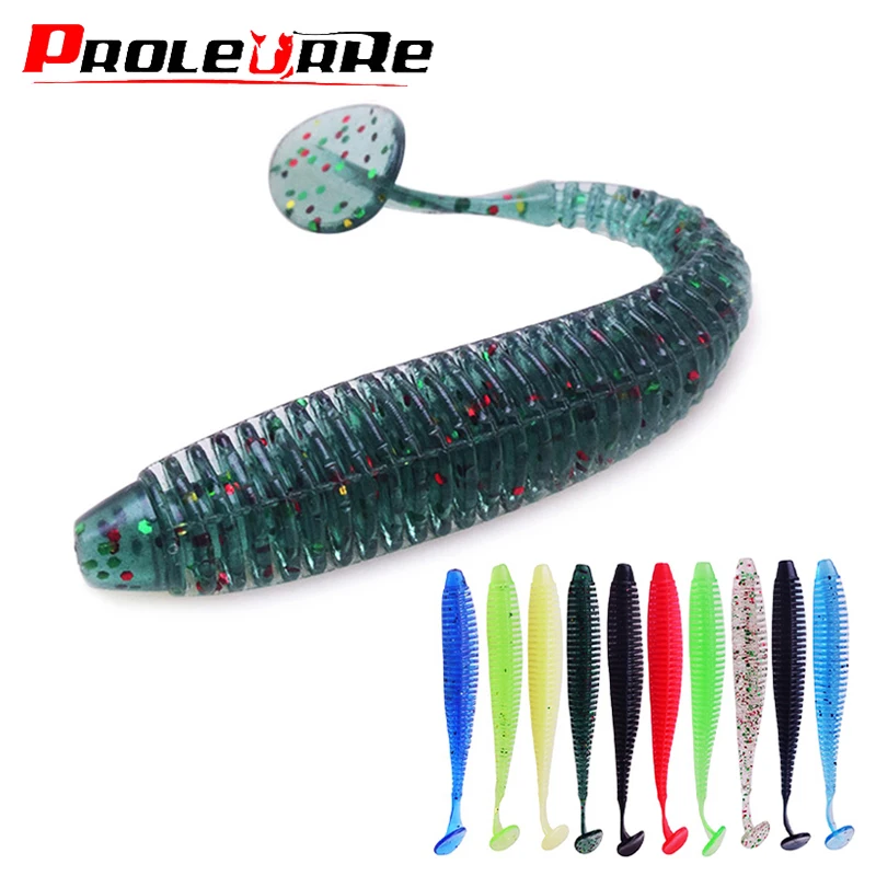 5pcs/Lot Fishy Smell Silicone Worm Fishing Soft Lures 9.5cm 3g Jig Wobbler Tail Swimbait Aritificial Bait Bass Pike Pesca Tackle