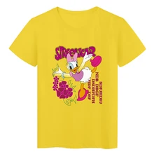 

Disney Daisy Funny T Shirts Women Soft Girl Aesthetic Clothes Spain France 2022 Y2k Fashion Short Sleeve Kawaii Harajuku Urban