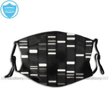 

Michael Mouth Face Mask DNA Art White On Black Facial Mask for Adult Polyester Beautiful with 2 Filters Mask