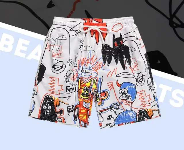 Fashion Graffiti Digital Printed Mens 