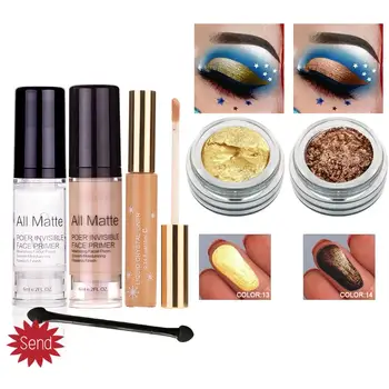 

5Pcs Professiona Makeup Sets Daily Use Cosmetics Makeup Kit Foundation Premier Eye Shadow Concealer Make Up Cosmetics Gift Set