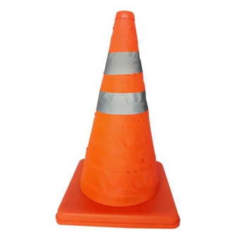 

Reflective Cone 40Cm Warning Reflective Cone Traffic Movement Retractable Collapsible Convenient Storage