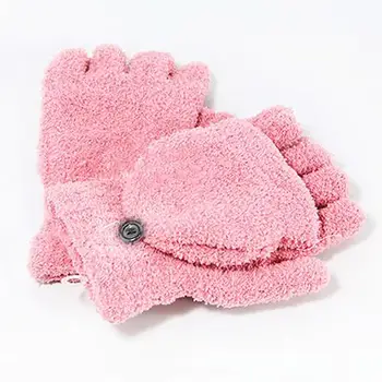 

Women's Fashion Fleece Hand Wrist Warmer Winter Fingerless Soft Gloves