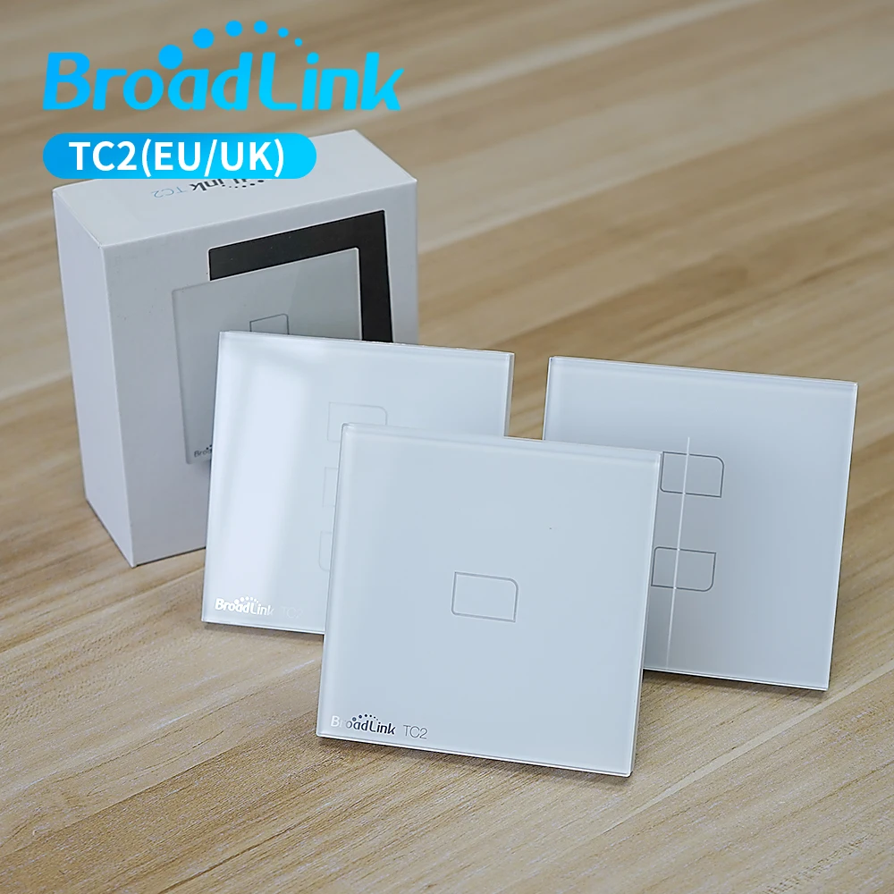 

Broadlink Official TC2 Smart Light Wall Switch EU Standard 1 2 3 Gang Manier Touch Remote Control Smart Home