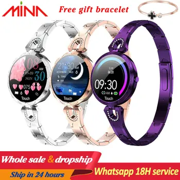 

AK15 Smart Watch Women IP67 Waterproof smartwatch Blood Pressure Heart Rate Fitness Tracker Bracelet 2019 Lady Watch VS H8 KW10