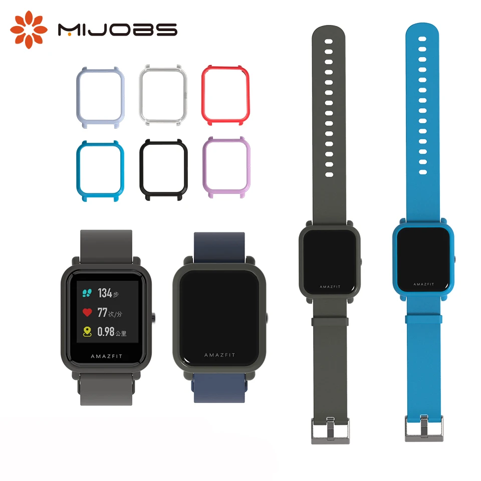 Спортивный силиконовый чехол для Huami Amazfit Bip BIT Band 20 мм аксессуары умного браслета