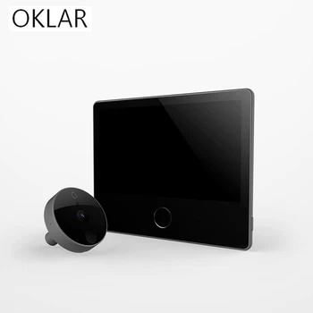 

OKLAR Wifi Doorbell Camera Video-Eye Peephole Xiaomi Mijia MiHome Smart Cat Eye For Door Outside Wireless Camera Video Recording