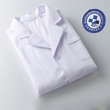 Летние классические халаты, белый медицинский халат для женщин и мужчин, медицинский лабораторный халат, туника, белое летнее качественное белое пальто