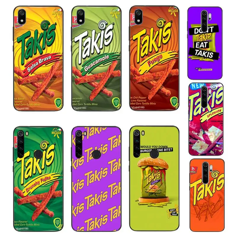HTXian takis fuego chips окрашенный чехол для телефона Xiaomi Redmi Note8T 7 9 Pro 5A Redmi4X 6A 6 8 5Plus|Бамперы|