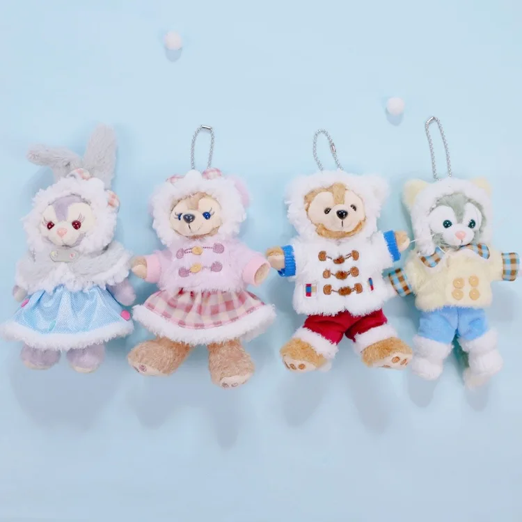 1 шт., плюшевые игрушки Duffy Bear, новые друзья, stellalou, зимняя одежда, серия, балетный кролик, Маленькая подвеска, 10 см, 4 вида, WJ01