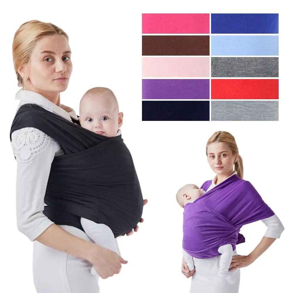 Дышащая хлопковая детская слинг мягкая сумка-кенгуру для детей обертывание Уход Крышка 11 цветов
