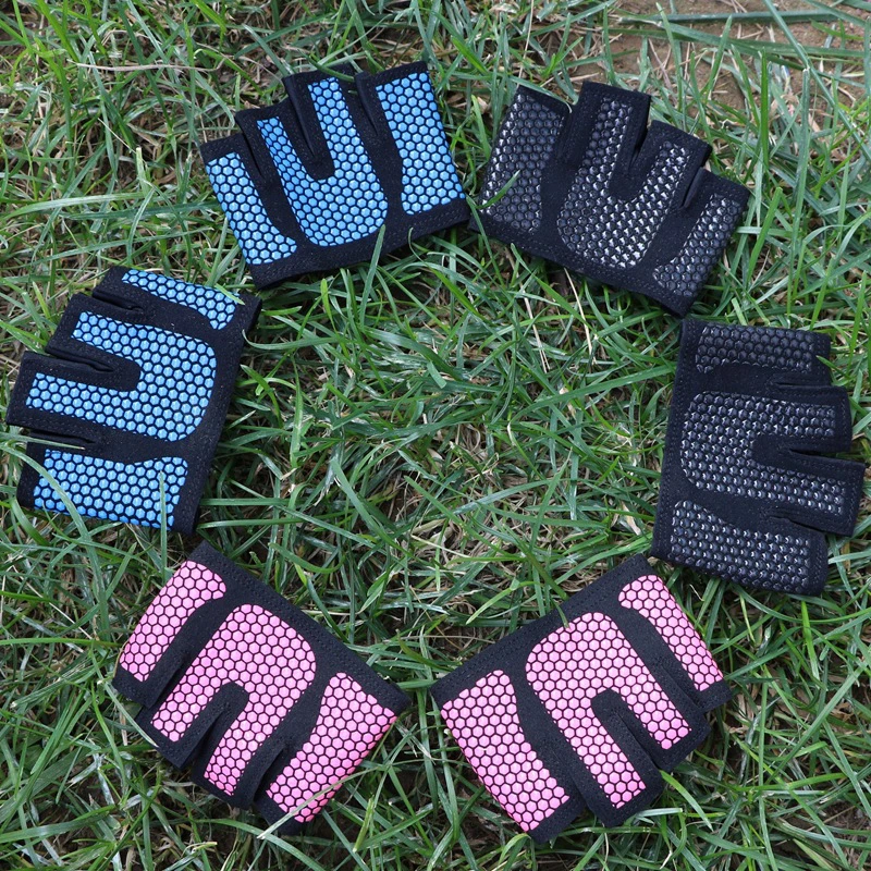 1Pair Anti-skid Gym Gloves Breathable Body Building Exercise Training Sports Fitness Gloves Men&Female Crossfit Exercise Sports (11)
