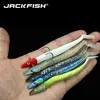 JACKFISH 10g/15g/22g Lead Jig Head Glow Soft Lure Soft bait with Fishing Hook Swimbaits fishing Tackle Pesca Soft Fishing Lure ► Photo 2/6