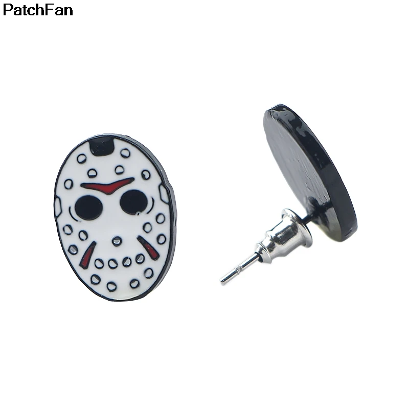 Серьги Patchfan Friday the 13th Movie, эмаль, цинк, креативные, вечерние, для женщин, сувенир, подарок, ювелирные изделия для фанатов A2582