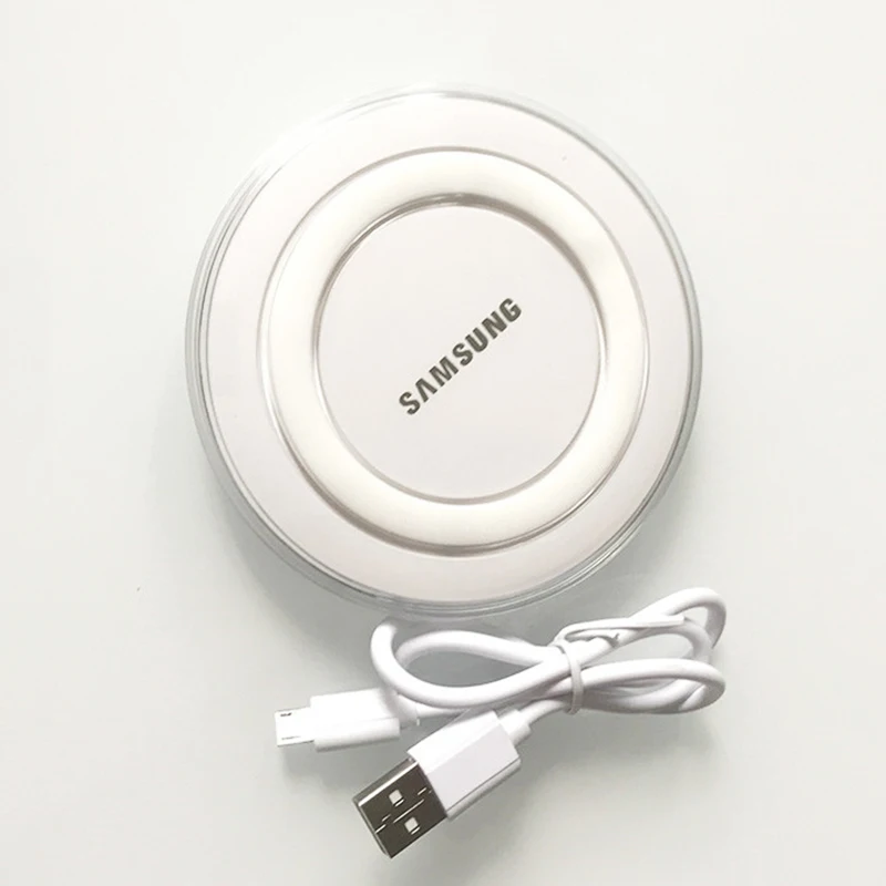 Оригинальное Беспроводное зарядное устройство для Samsung 5 В 2 А Вт 10 адаптер Qi