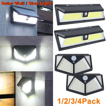 

Solar Power PIR Motion Sensor LED Wall Light Outdoor Waterproof Smart 3 Modes Energy Saving Street Yard Garden Security Lamp D30