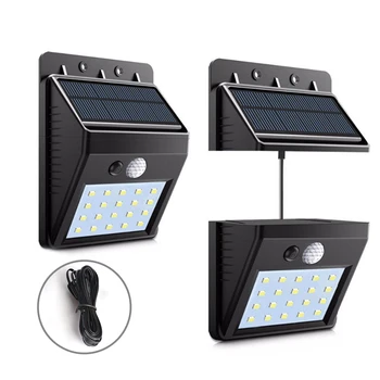 

20/30/35/40LEDs Split Solar Light Outdoor PIR Motion Sensor Wall Lamp Waterproof Split Garden Street Light Night Light