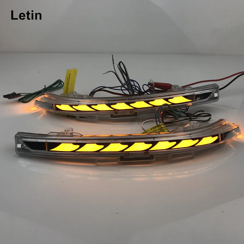 

For VW Golf 7 MK7 7.5 Sportsvan Touran L GTI R 3 function LED Rearview Mirror dynamic blinker light